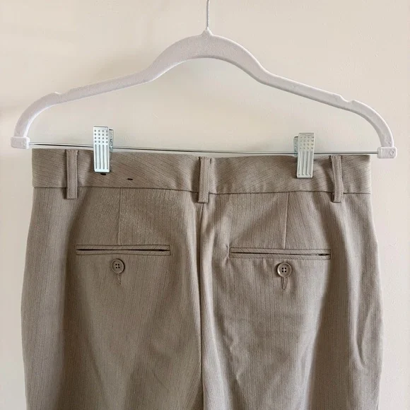 Express Editor Light Taupe Pinstripe Dress Pants - Picture 7 of 7